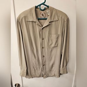 Vintage - Kriss Kross Silk Pale Green Blouse - NWOT - Size L